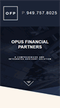 Mobile Screenshot of opusfinancialpartners.com