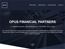 Tablet Screenshot of opusfinancialpartners.com